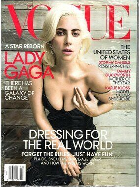 Vogue Magazine October 2018 Lady Gaga, Stormy Daniels New and Sealed